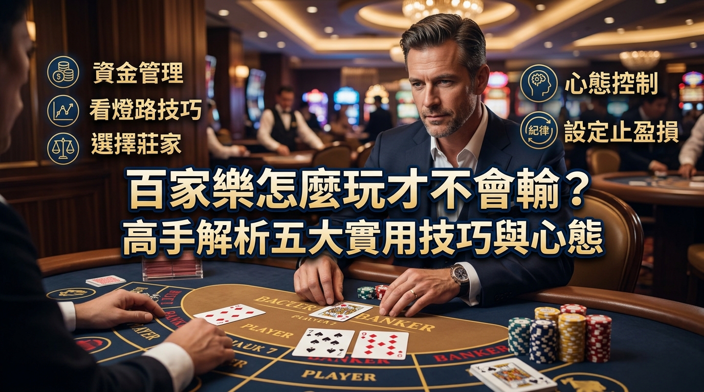 百家樂怎麼玩才不會輸？高手解析五大實用技巧與心態